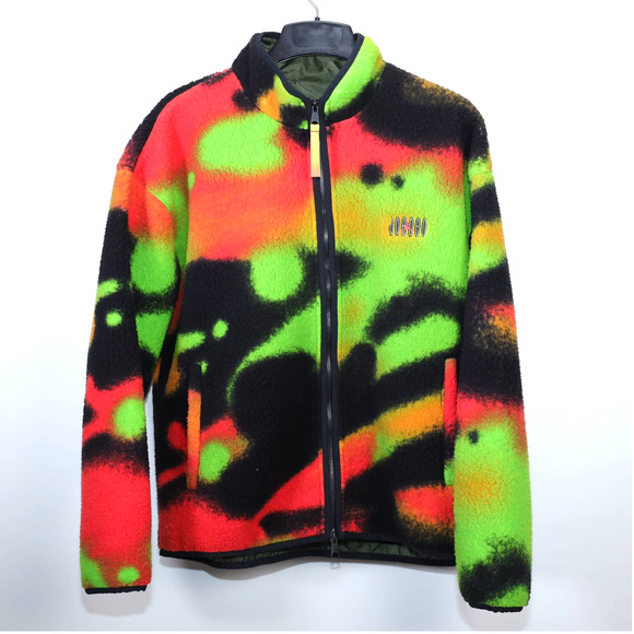 Jordan Other - Jordan Mens Flight MVP Jacket - Mens Large - Infrared 23/Cargo Khaki/Black-NWT